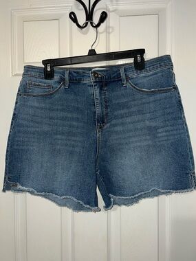 Jessica Simpson Distressed Blue Denim Jean Shorts